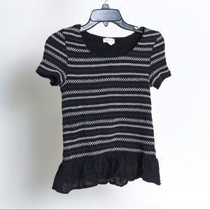 Anthropologie Shirred Top